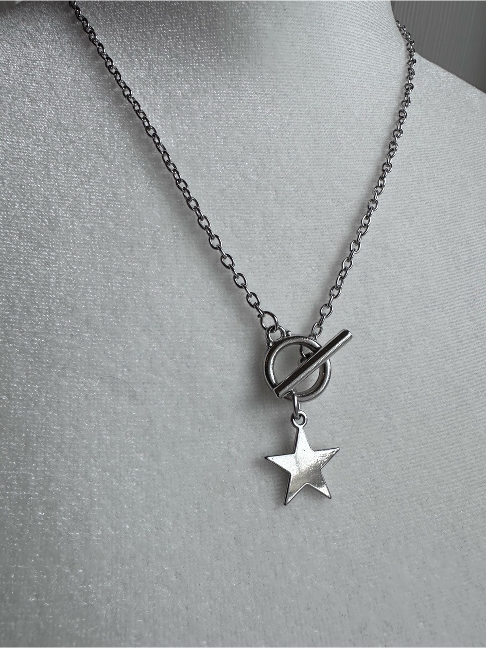 Silver Star Toggle Necklace
